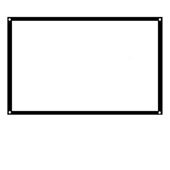 White Fiberglass Simple Portable Business Projector Home Projection Screen 120 Inches 16:9 ,Long Lasting