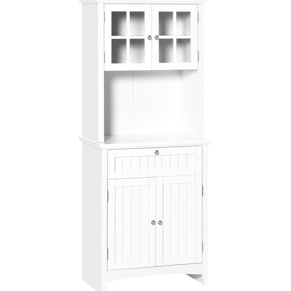 White Finish - Central Drawer Storage - Kitchen Use - Organize Utensils