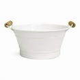 thumbnail image 1 of White Finish Metal Bucket, 1 of 1
