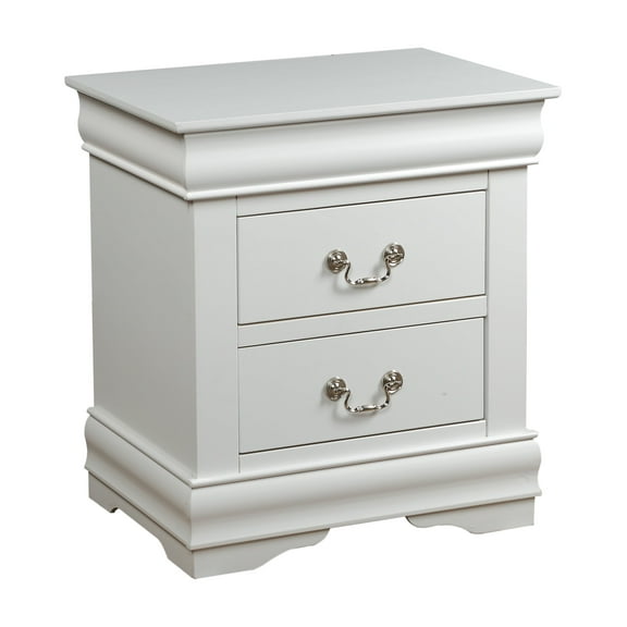 White Finish Nightstand