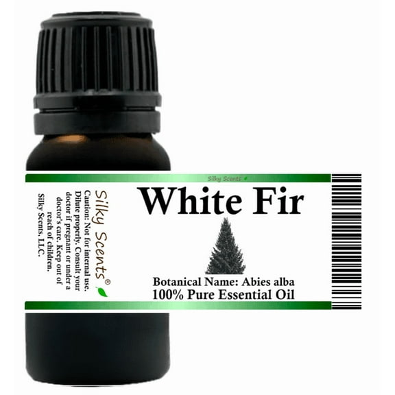 White Fir Silver Essential Oil 5 ml (1/6 fl oz) - 100% Pure and Natural by Silky Scents