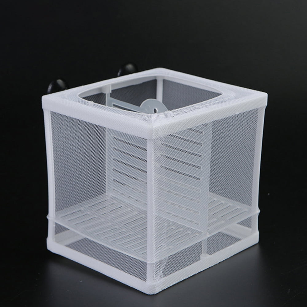 White Fish Incubator Mesh Box Baby Fish Separator Fish Tank Divider for