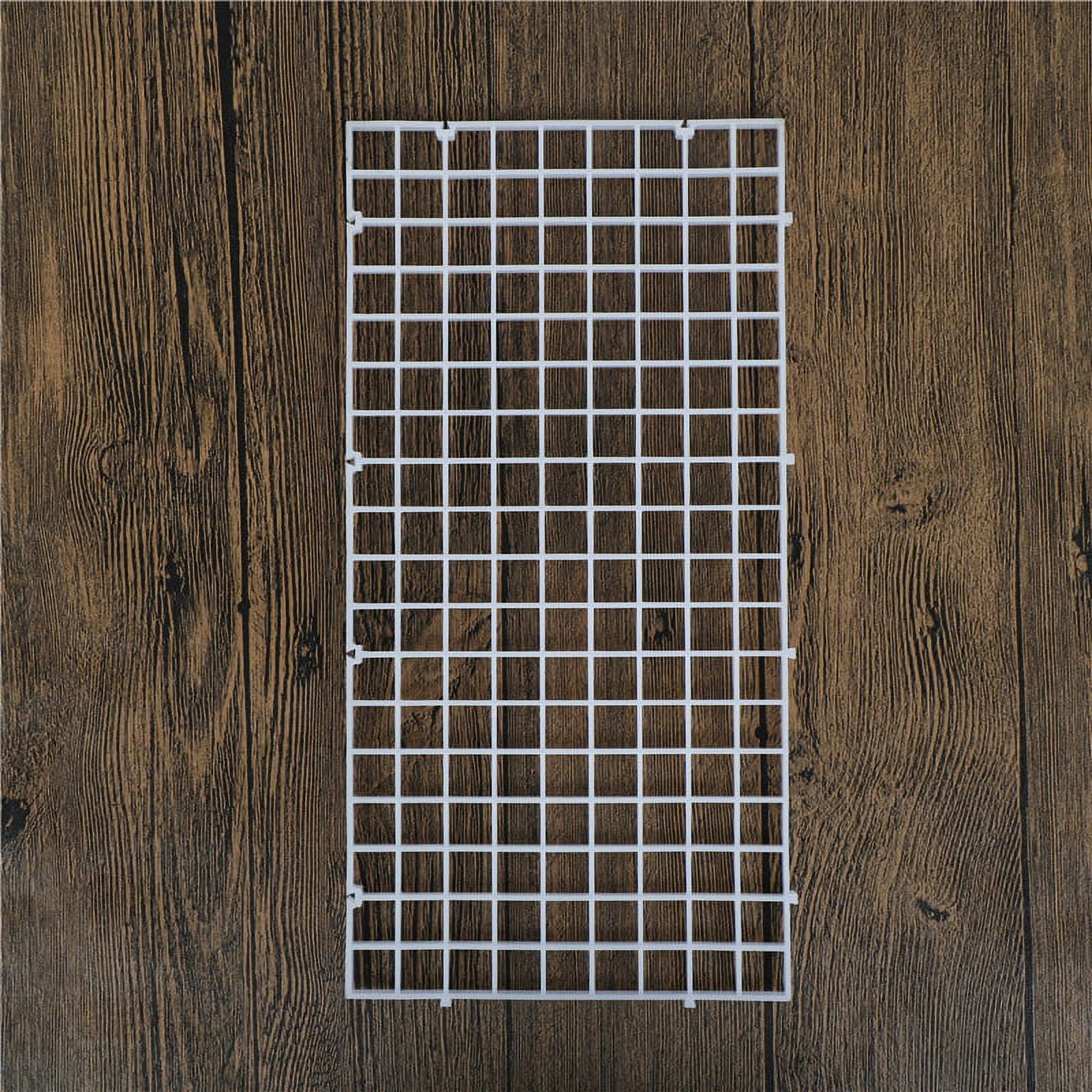 (White) Fish Tank Durable Plastic Fish Grid Divider Holder Tray Egg
