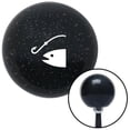thumbnail image 1 of White Fish & a Hook Black Metal Flake Shift Knob with M16 x 1.5 Insert Shifter, 1 of 1