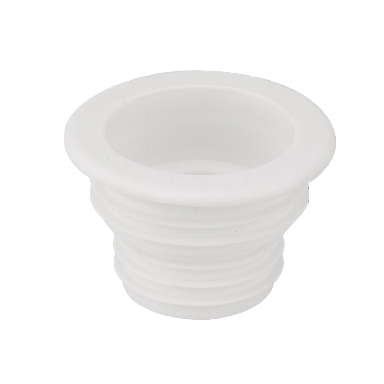 White Fit Drain Pipe Hose Silicone Plug, Washing Machine Drain Hose