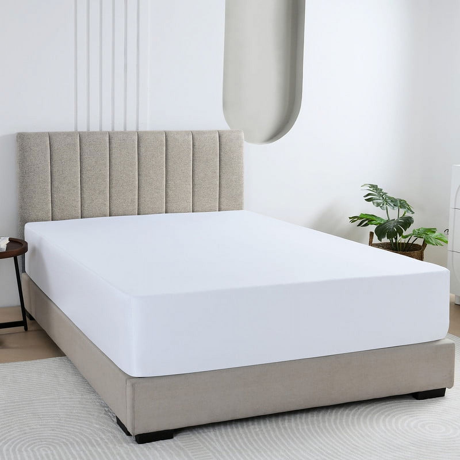 White Fitted Sheet Only 100 Egyptian Cotton 16" Deep Pocket Sheet