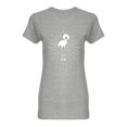 thumbnail image 1 of White Flamingo Design Shaped T-Shirt Women -Image by Shutterstock, Female Medium, 1 of 2