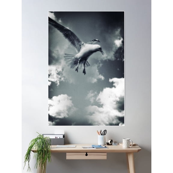 White Flash Poster Wall Art, Modern Wall Decor For Living Room Bedroom, 8x12 UNFRAMED