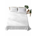 thumbnail image 1 of White Flat Sheet Only Twin Size, Soft Breathable Bed Top Sheets for Mattress, Modern Simple White Backdrop Luxury Bedding Flat Sheets for Home Hotel Bedroom Bed Protection, 1 of 9