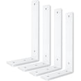 thumbnail image 1 of White Floating Shelf Bracket 14 Inch, 4 Pack Heavy Duty Shelf Brackets, Wall Shelf Bracket for DIY Decorative with Mounting Hardware, 1 of 7