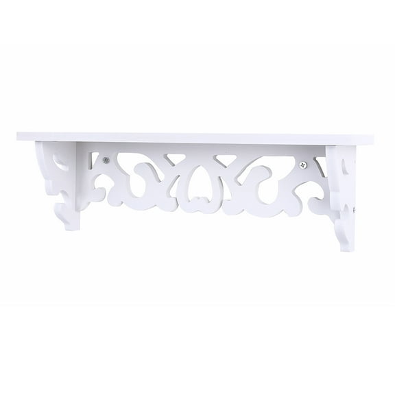 White Floating Shelf, Wall Mounted for Living Room Bedding