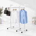 Rim Display Racking White Floor Standing Metal Garment Rack Heavy Duty Retail Display Rack ...