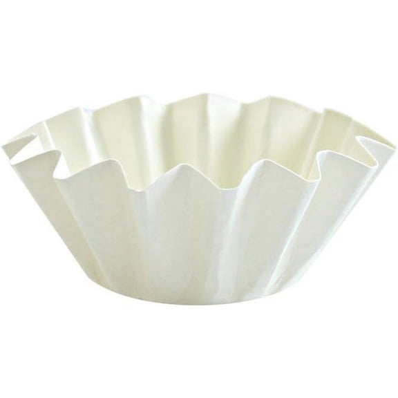 White Floral Baking Cups Large – Premium, Eco-Friendly Disposable Cupcake Liners for Large Muffins, Cakes, Pastries, Grease-Proof, Non-Stick, Weddings, Parties, Special Occasions (480)