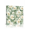 thumbnail image 1 of White Floral Canvas Wall Art, Watercolor Flower Sage Green Background Framed Wall Decor Modern Artwork Prints Painting for Living Room, Bedroom, Kitchen & Cafe Decor 8x8 Inch, 1 of 9