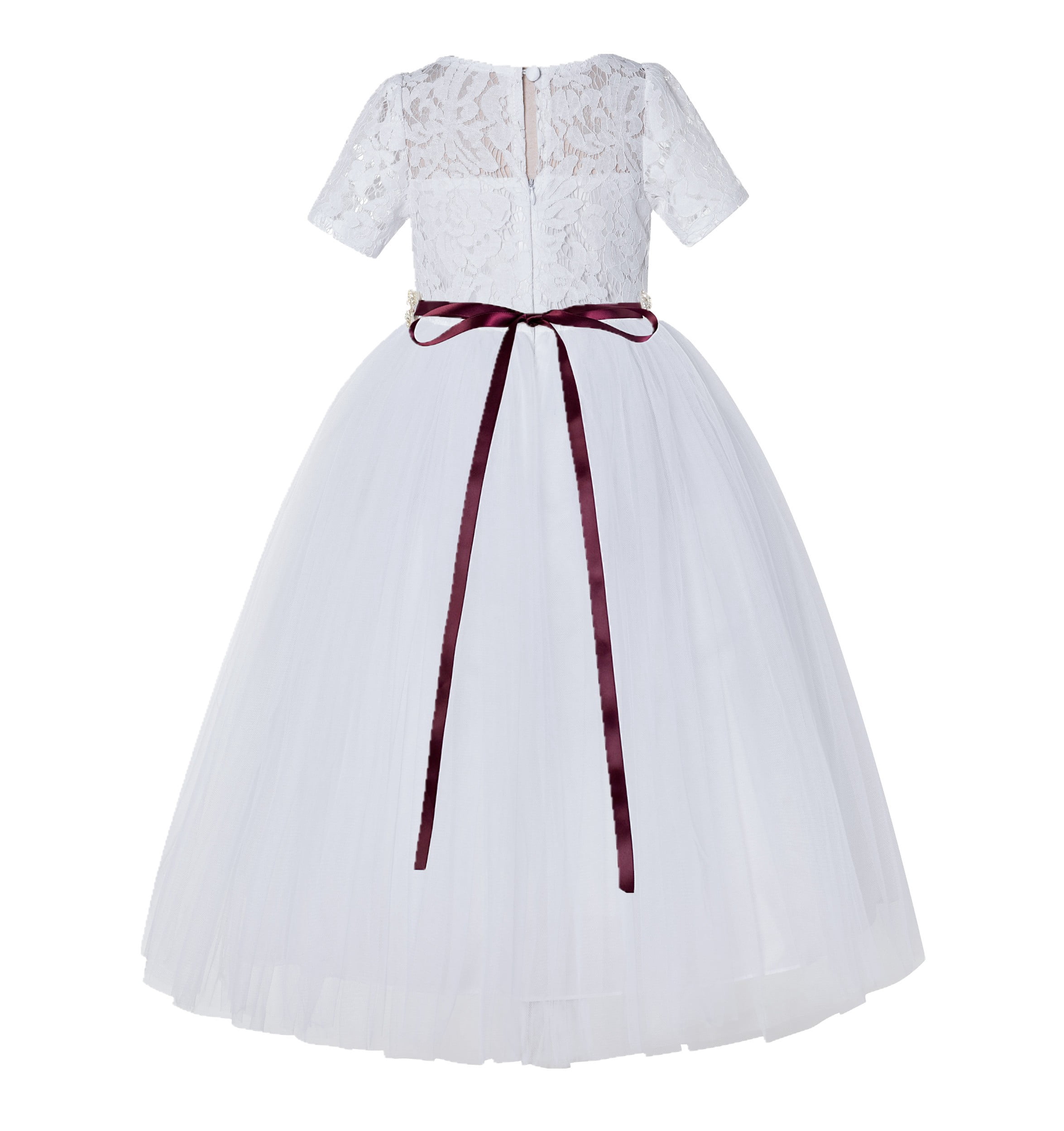 Girls Elegant Princess Dress Flower Girl Wedding Dress