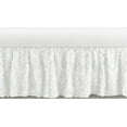 thumbnail image 1 of White Floral Rose Dust Ruffle Crib Skirt by Sweet Jojo Designs, 1 of 2