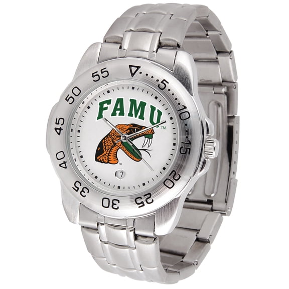 White Florida A&M Rattlers Sport Steel Watch