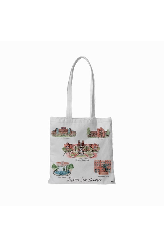 White Florida State Seminoles Laura Wilcox Designs Tote Bag