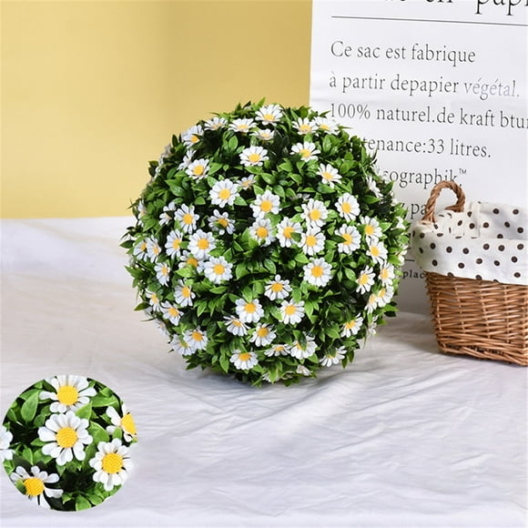 White Flower Ball Outer Diameter 40Cm T Plastic (2*Hemisphere)