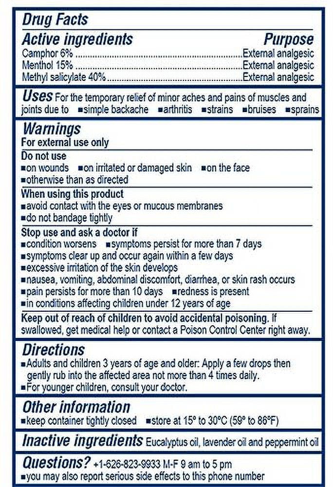 White Flower External Analgesic Balm Oil 10ml/ 0.338fl Oz., Authentic