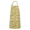 thumbnail image 1 of White Flower Leaves Yellow Pattern Apron-Garden Aprons for Women with Pockets-Cotton Linen Waterproof Kitchen Cooking Gardening Aprons Adjustable for Kitchen,Cooking,BBQ and Salon 33x27 Inch, 1 of 7