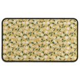 thumbnail image 1 of White Flower Leaves Yellow Pattern Door Rugs,Washable Non Slip Door Mats Indoor,Decorative Door Mats,Entry Mat Indoor for Entrance,Bedroom,Kitchen,Bathroom,30"x17", 1 of 6