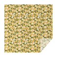 thumbnail image 1 of White Flower Leaves Yellow Pattern Square Tablecloth,Waterproof Square Table Cover,Wipeable Spillproof Washable Table Cover for Home Kitchen Party Decor 60"x60"(152x152cm), 1 of 6