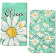thumbnail image 1 of White Flower Spring Kitchen Towels Dish Towels Set of 2,Bloom Sign Hand Towels 18x26 Inch Drying Dishcloth,Farmhouse Home Seasonal Spring Decorations AD279, 1 of 6