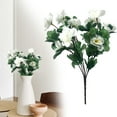 thumbnail image 1 of White Flowers Artificial for Decoration Gardenia Artificial Flower Silk Flowers Fake Flowers Artificial Flower Stems Faux Hydrangea Flowers Hydrangea Artificial Flowers for Home Decor White, 1 of 9