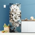 thumbnail image 1 of White Flowers Fridge Sticker Self-Adhesive Vinyl Custom Service Wallpaper Refrigerator Door Cover Fu, 1 of 5