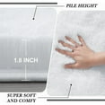thumbnail image 1 of White Fluffy Area Rug Bedroom: Shag Rugs for Bedroom -White Area Rug 5x7 P Fuzzy Carpet for Living Room, 1 of 4