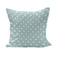 thumbnail image 1 of White Fluffy Throw Pillow Cushion Cover, Graphic Design Detailed Drawings Curvy Rounded Circular Flowers Leaves Wildlife, Decorative Square Pillow Case, 24" x 24", Pale Blue White, by Ambesonne, 1 of 5