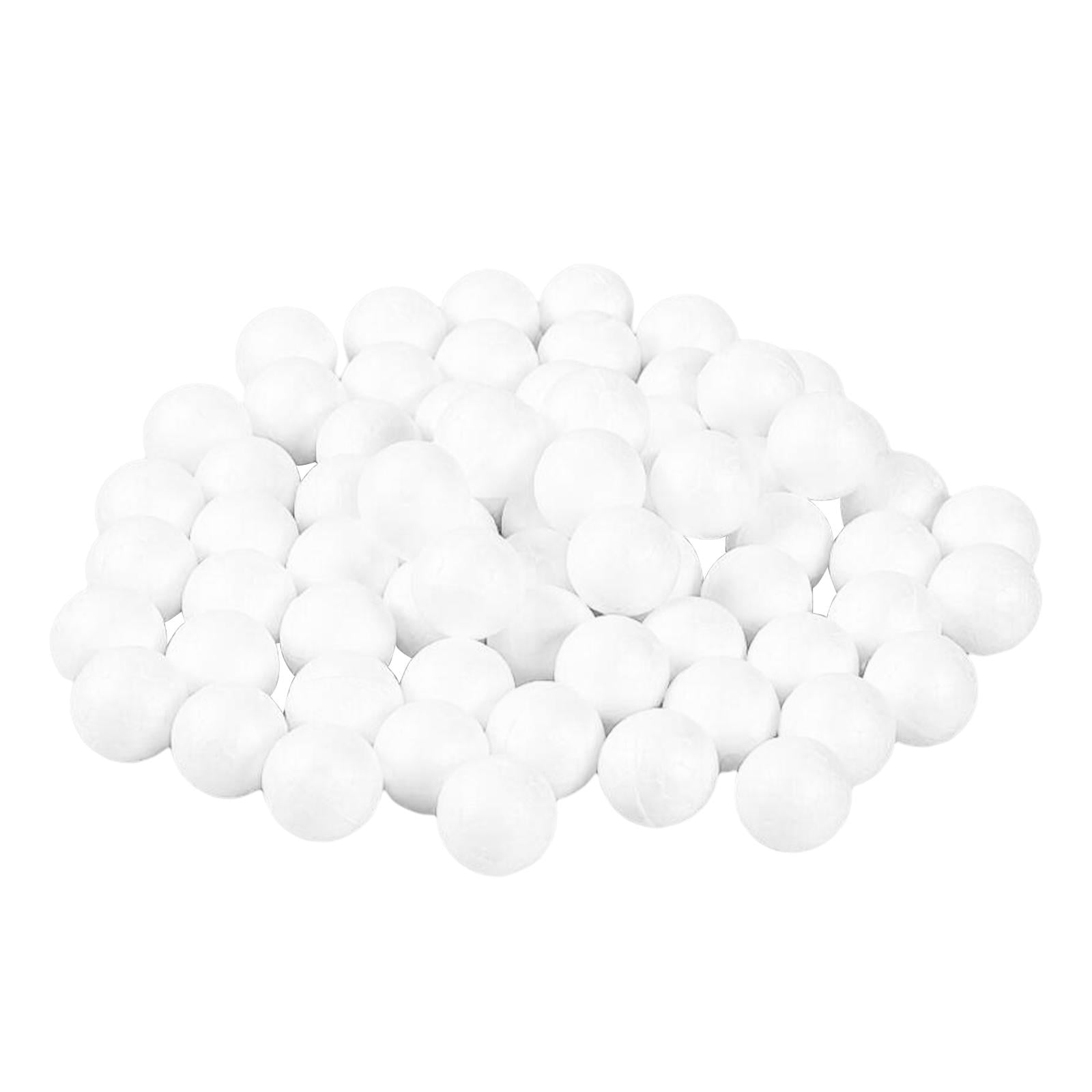 White Foam Ball DIY Arts and Crafts Round Spheres Balls Smooth Handmade ...