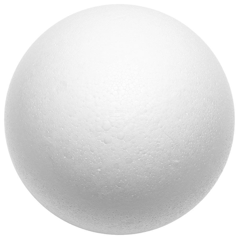 White Foam Ball DIY Crafts Hollow Ball Unpainted Round Foam Ball Craft