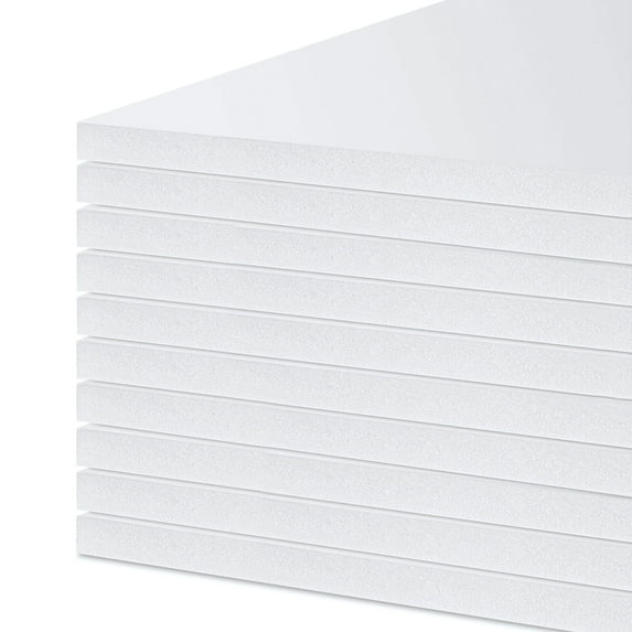 White Foam Board - 20" x 30" x 1/2", Pkg of 10