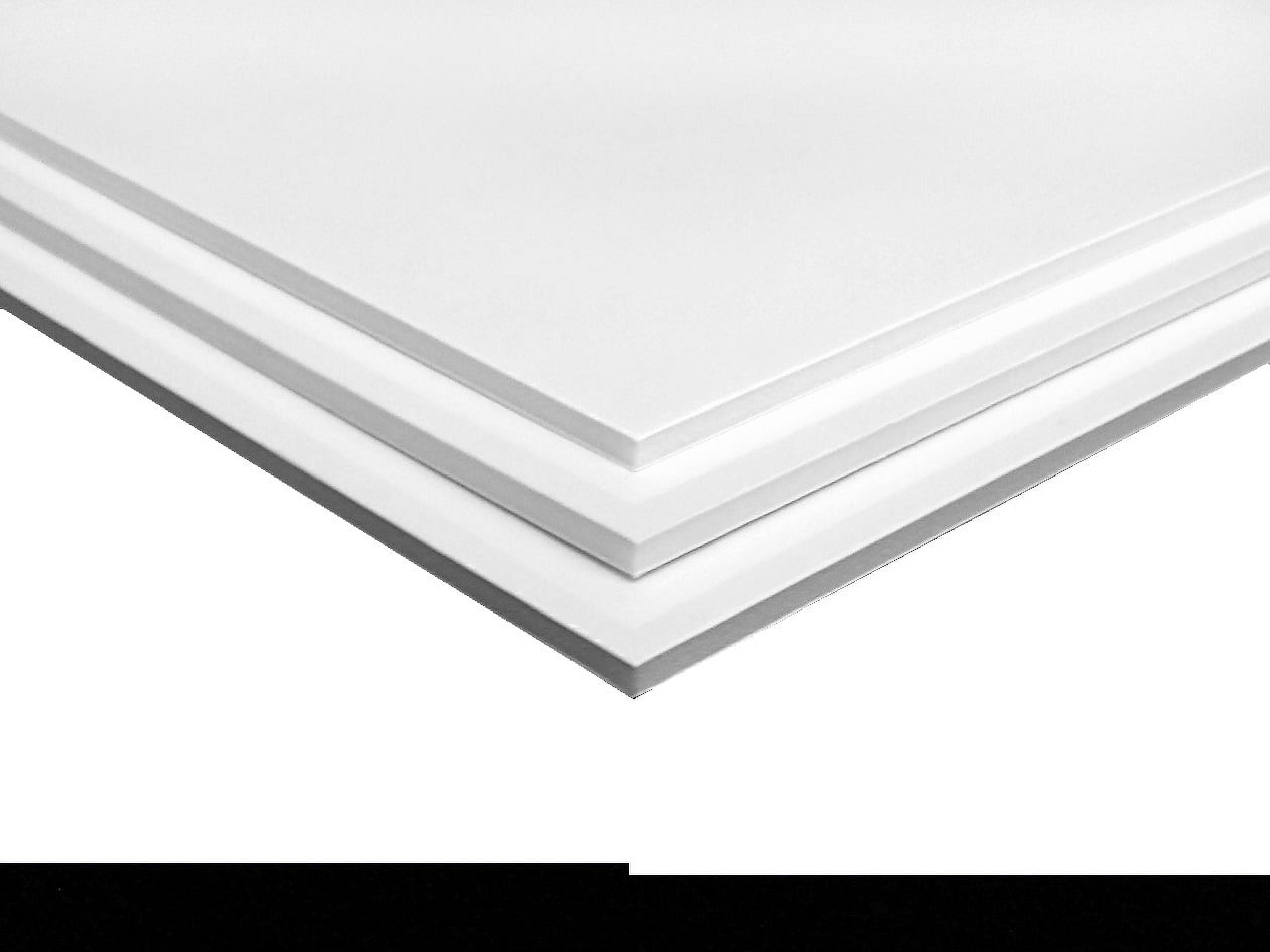 Mat Board Center, Pack of 10 1/8 White Foam Core Backing Boards (5x7, White)  
