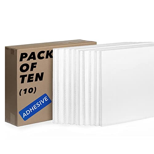 White Foam Board with Adhesive Side 3/16” Thickness White Foam Board