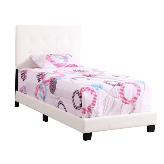 White Foam Filled Twin Bed - G1305 From Glory In With Fill For Better Sleep