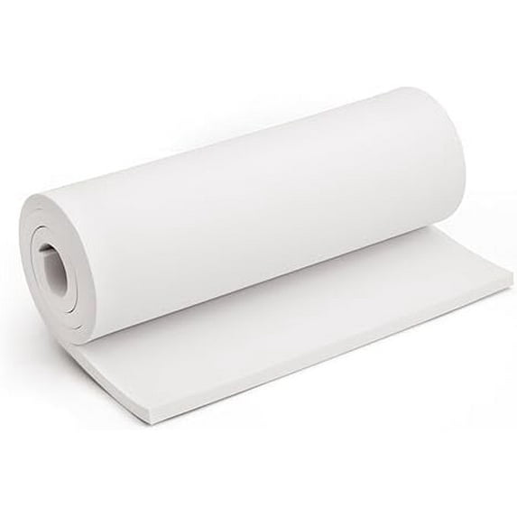 White Foam Sheets Roll, Premium Halloween Cosplay EVA Foam Sheet, 12mm Thick 13.9"x39",High Density 86kg/m3 for Cosplay Costume, Crafts, DIY Projects