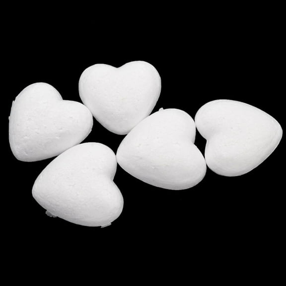 White Foam Styrofoam Polystyrene Modelling DIY Craft Heart Shape Party Decor