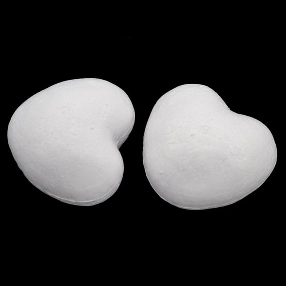 White Foam Polystyrene Modelling DIY Craft Heart Shape Party Decor