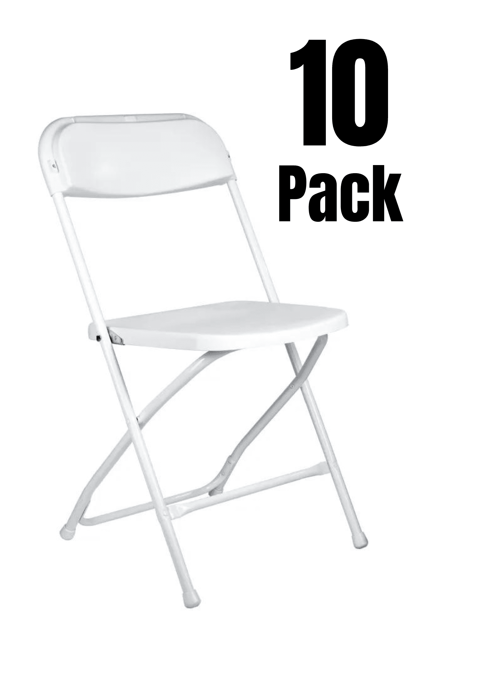 White Powder Coated Steel Frame Foldable Dining Chair