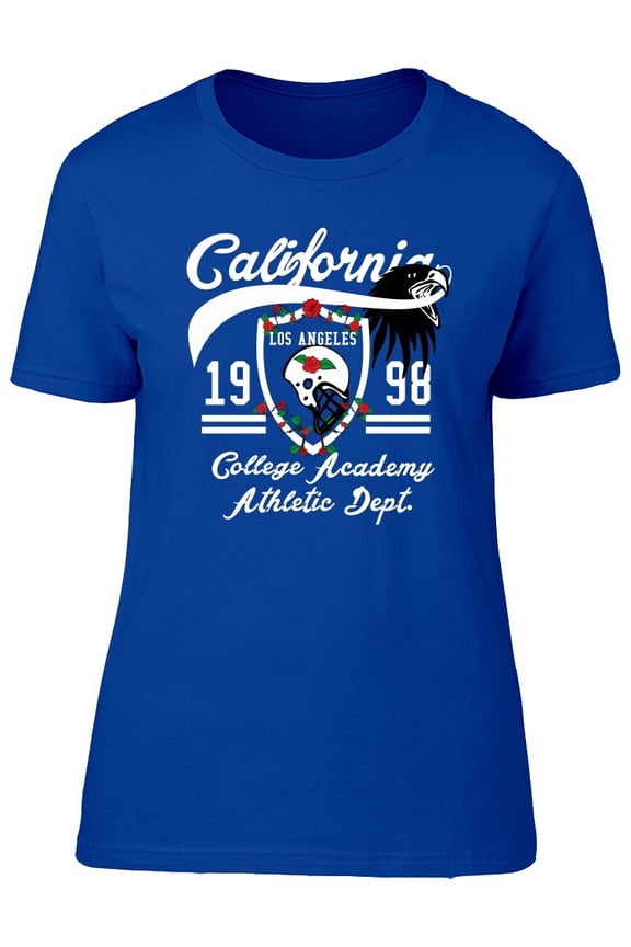 White Football Helmet And Roses Tee Women's -Image by Shutterstock