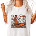 thumbnail image 1 of White Forest Fox Botanical Graphic T-Shirt Wildlife Nature Aesthetic Casual Daily Weekend Outfit Top for Nature Lovers S-5XL, 1 of 5