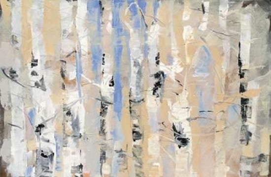 White Forest II Canvas Art - Dusty Knight (12 x 18)