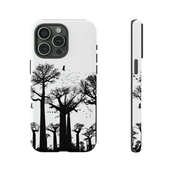 White Forest Tree Design iPhone 14 Case-iPhone 14-iPhone 14 Case-iPhone