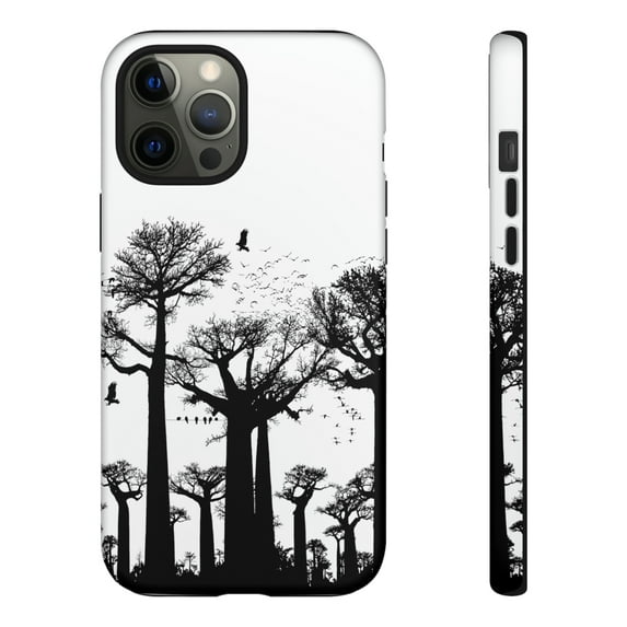 White Forest Tree Design iPhone 14 Case-iPhone 14-iPhone 14 Case-iPhone