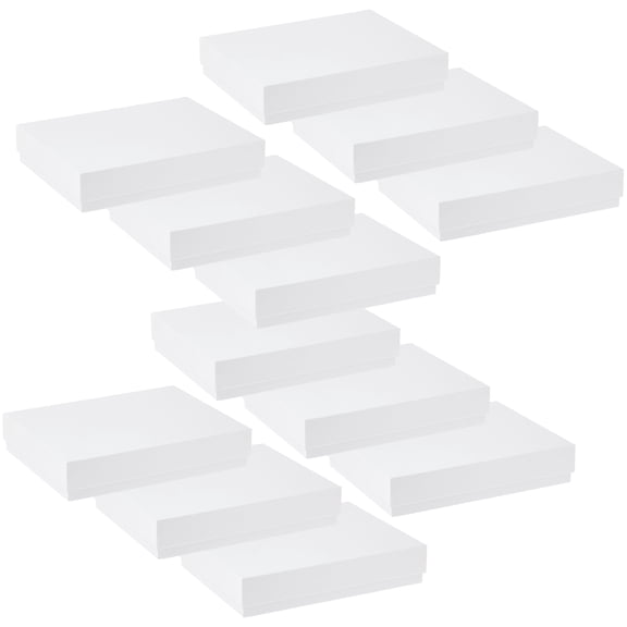 White Frame Box by Celebrate It – 7" x 9" x 1.75" Cardboard Gift Box Fits 5" x 7" Frame - Ideal for Weddings - Graduations & Keepsakes - 12 Pack