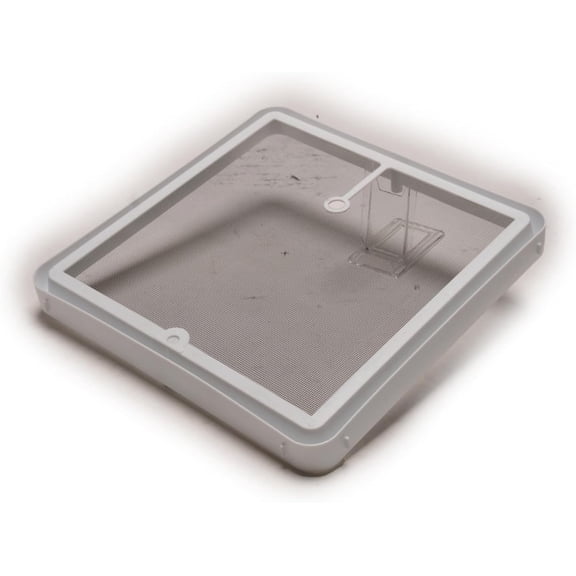 White Frame Vent Screen Fits Skylights, Roof Vents, Escape Hatches | Great for RVs, Motorhomes, Campers, Trailers | 90106-C1