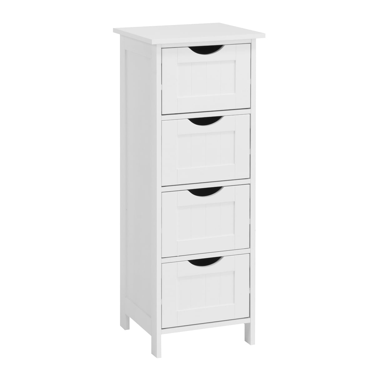 White Freestanding Bathroom Storage Cabinet Drawer-Equipped Cabinet for Bathroom Organization